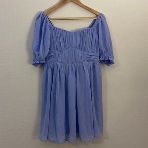 NWT Abercrombie & Fitch Ruched Ruffle Dress